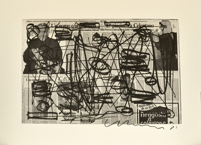 Olaf Metzel: Un uomo et una donna. Kobinationsdruck
(griffelkunst)
1989