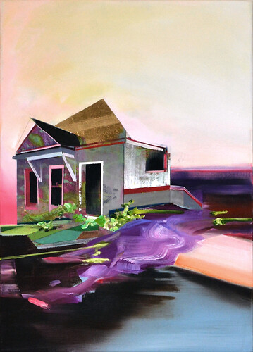 Donata Benker: o.T.. Acryl /ÖL /Lack /Lw
70cm mal 50cm 
2013