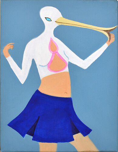 Cornelia Effner: Schnatti. Acryl /Lw
40cm mal 30cm 
2010