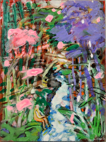 Gerlinde Pistner: Fußbad. Acryl /Lw 
31cm mal 22,5cm 
2015