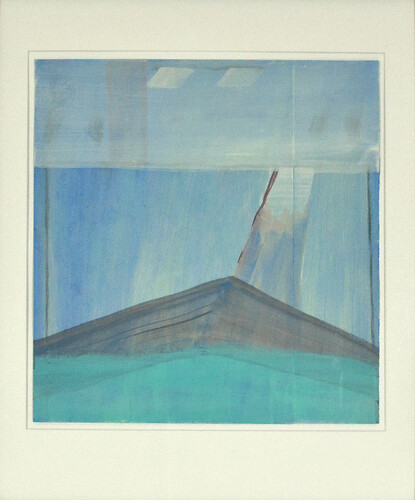 Tobias Buckel: Land. Öl/ Papier 
41,5cm mal 39cm 
2013