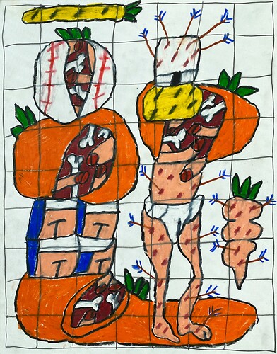 Adam Green: Oranges/Saints (Serie). Mischtechnik
36cm mal 28cm