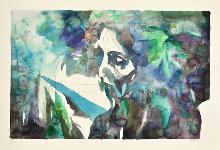 Markus Putze: 1/11. Aquarell 
70cm mal 100cm 
2016