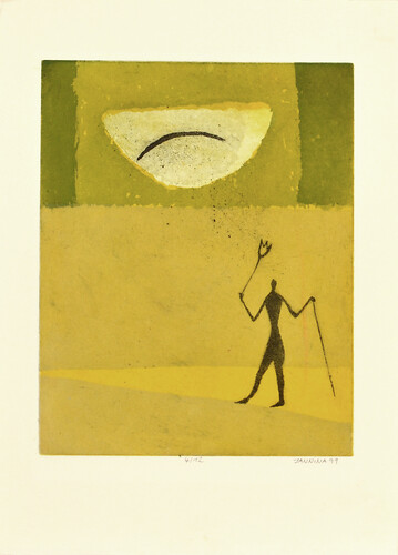 Jannina Hector: o.T.. Radierung (4/12) 
38cm mal 27cm BG
1999