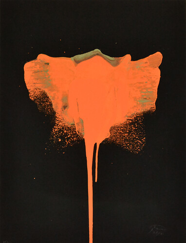 Otto Pine: o.T.. Farbseriegraphie 
(Ex. 85/100) 
80cm mal 60cm 
1967/ 1971